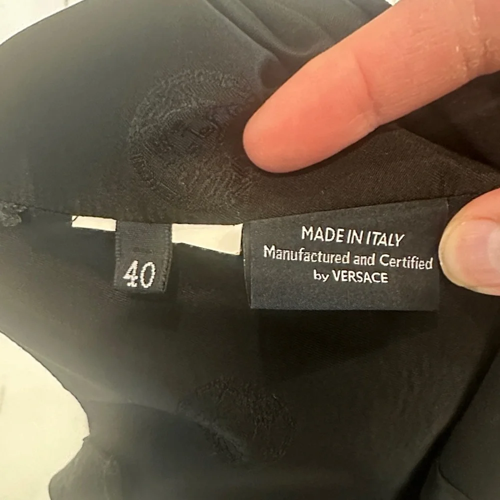 Versace Strapless Black and Pink Butterfly Dress - Picture 8 of 8